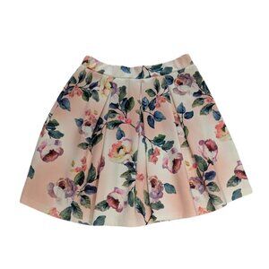 Coquette Fairycore Floral Skirt | Gianni Bini Pastel Garden Party Twirl S
